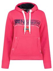 Geographical Norway Bluza "Gasic" w kolorze różowym rozmiar: S. Różowe bluzy Geographical Norway, s, bez wzorów, z kapturem. Za 92.21 zł.
