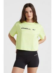 O'Neill Koszulka "Rutile" w kolorze zielonym rozmiar: XS. Zielone bluzki O'Neill, xs, bez wzorów, z bawełny, bez kołnierzyka, bez ramiączek. Za 44.19 zł.