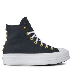 Trampki Converse. Fioletowe trampki Converse, bez wzorów, bez zapięcia. Za 399.99 zł.