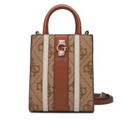 Torebka Guess. Brązowe torebki klasyczne Guess, z aplikacjami, bez dodatków. Za 419.99 zł.