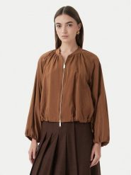 Marella Kurtka przejściowa Fico 2613041174 Brązowy Regular Fit. Brązowe kurtki Marella, bez wzorów, z wiskozy, bez kaptura. Za 1,189.00 zł.