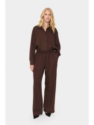 SAINT TROPEZ Spodnie w kolorze brązowym rozmiar: XL. Brązowe spodnie materiałowe Saint Tropez, xl, bez wzorów, z lyocellu, z podwyższonym stanem. Za 131.74 zł.