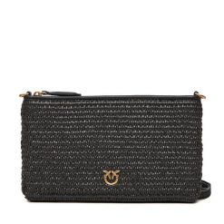 Torebka PINKO. Czarne listonoszki Pinko, bez wzorów, bez dodatków. Za 399.99 zł.