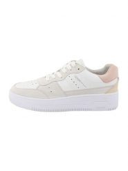 Tom Tailor Sneakersy w kolorze biało-beżowo-jasnoróżowym rozmiar: 40. Białe trampki Tom Tailor, bez wzorów, bez zapięcia. Za 180.06 zł.