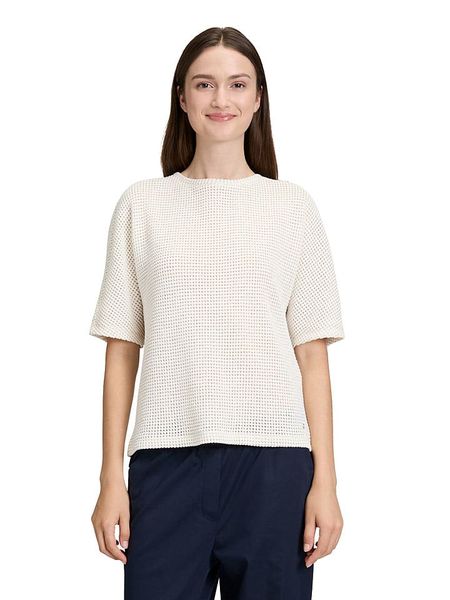 BETTY & CO Sweter w kolorze kremowym rozmiar: 44. Brązowe swetry Betty & Co, bez wzorów, bez ramiączek. Za 95.95 zł.