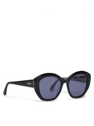 Barbour Okulary przeciwsłoneczne BA8122C1 Czarny. Czarne okulary przeciwsłoneczne Barbour, bez wzorów, z tworzywa sztucznego. Za 469.99 zł.