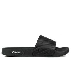 Klapki damskie O'NEILL LOGO SLIDES WOMEN. Czarne klapki O'Neill, bez wzorów, bez obcasa. W wyprzedaży za 95.00 zł.
