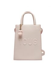 TOUS Torebka Brenda 2002105915 Różowy. Czerwone torebki klasyczne Tous, bez wzorów, ze skóry, bez dodatków. Za 549.99 zł.