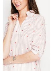 Le Jardin du Lin Bluzka w kolorze jasnoróżowym rozmiar: 36. Różowe bluzki Le jardin du lin, bez wzorów, bez kołnierzyka, bez ramiączek. Za 108.99 zł.