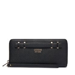 Duży Portfel Damski Guess. Czarne portfele Guess, z aplikacjami. Za 289.99 zł.