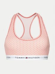 Tommy Hilfiger Biustonosz top UW0UW04548 Pomarańczowy. Brązowe biustonosze TOMMY HILFIGER, bez wzorów, z bawełny. Za 119.99 zł.