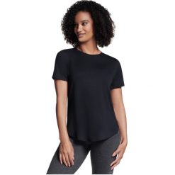 T-shirt sportowy z krótkim rękawem damski Godri Swift Tunic Tee. Czarne koszulki sportowe Skechers, bez wzorów, z poliesteru, bez ramiączek. Za 159.99 zł.