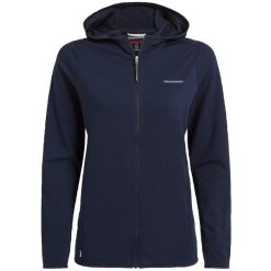 Damska bluza z kapturem full zip Craghoppers NosiLife Afia. Niebieskie bluzy Craghoppers, bez wzorów, z dżerseju, z kapturem. Za 399.65 zł.