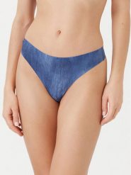 Chantelle Stringi Soft Stretch C11D90 Niebieski. Niebieskie stringi Chantelle, bez wzorów, z syntetyku. Za 69.99 zł.