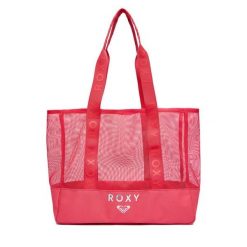 Torebka Roxy. Czerwone shopper Roxy, bez wzorów, bez dodatków. Za 99.99 zł.