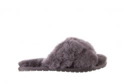 Kapcie Emu Mayberry Charcoal 21 119128, Szary, Futro naturalne - 36. Szare obuwie domowe EMU, bez wzorów, z futra, bez zapięcia. W wyprzedaży za 134.10 zł.
