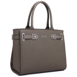 Bessie London torebka damska khaki Reese. Brązowe torebki klasyczne Bessie London, bez wzorów, bez dodatków. W wyprzedaży za 186.00 zł.
