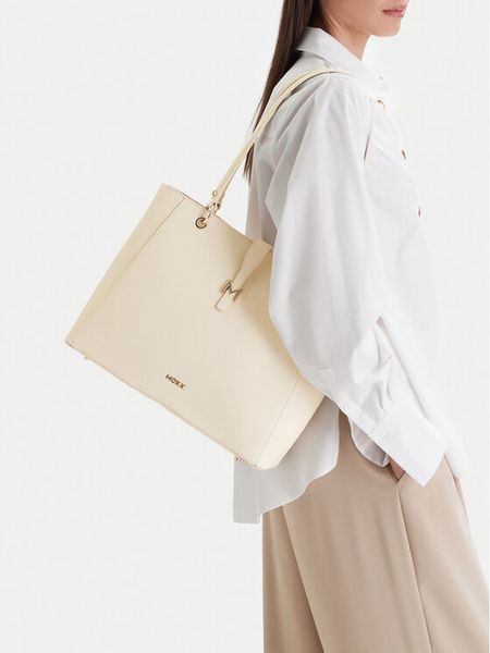 MEXX Torebka CEO-MEXX-B-005-09 Écru. Białe shopper Mexx, bez wzorów, z materiału, bez dodatków. Za 219.99 zł.