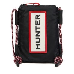 Torebka Hunter. Czarne listonoszki Hunter, bez wzorów, bez dodatków. Za 199.99 zł.