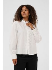 Kaffe Koszula w kolorze białym rozmiar: 40. Białe koszule Kaffe, z aplikacjami, z bawełny, bez kołnierzyka, bez ramiączek. Za 104.99 zł.