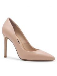 Gino Rossi Szpilki WISSAL-V-325-678 Różowy. Czerwone szpilki Gino Rossi, bez wzorów, ze skóry, bez obcasa, na szpilce, bez zapięcia. Za 329.99 zł.