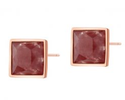 Kolczyki z mosiądzu pozłacane z kwarcami - kwadraty. Kolczyki Artelioni, z kwarcem, pozłacane. Za 139.00 zł.