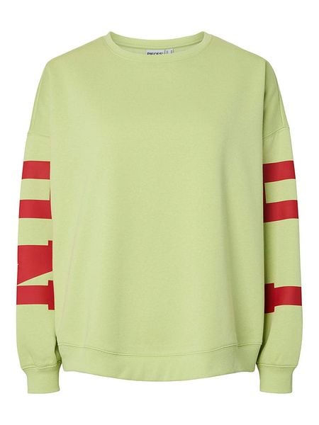 Pieces Bluza "Pcfany" w kolorze zielonym rozmiar: M. Zielone bluzy Pieces, m, bez wzorów, bez kaptura. Za 138.70 zł.