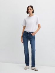 MAVI Dżinsy "Mirella" - Slim fit - w kolorze granatowym rozmiar: W28/L32. Niebieskie jeansy Mavi, l, bez wzorów. Za 129.95 zł.