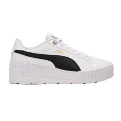 Damskie Skórzane Buty Na Koturnie Karmen. Białe trekkingi Puma, trekkingowe. Za 388.99 zł.