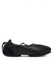 Polo Ralph Lauren Baleriny Blrna Lce Up 804P08221001 Czarny. Czarne baleriny Polo Ralph Lauren, bez wzorów, ze skóry, bez obcasa. Za 859.99 zł.