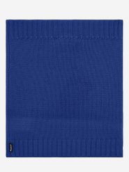 Ecoalf Wełniany szal-koło w kolorze niebieskim - 24,5 x 30 cm rozmiar: onesize. Niebieskie szaliki Ecoalf, bez wzorów, ze skóry. Za 101.23 zł.