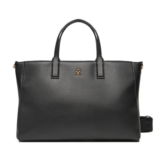 Torebka Tommy Hilfiger. Niebieskie shopper TOMMY HILFIGER, bez wzorów, bez dodatków. Za 629.99 zł.
