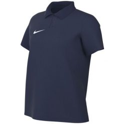 Koszulka damska Nike Dri-Fit Park 26 Polo. Niebieskie bluzki Nike, bez wzorów, z bawełny, bez kołnierzyka, bez ramiączek. Za 115.99 zł.