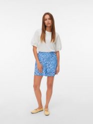 Vero Moda Bluzka w kolorze białym rozmiar: M. Białe bluzki Vero Moda, m, bez wzorów, z bawełny, bez kołnierzyka, bez ramiączek. Za 61.17 zł.