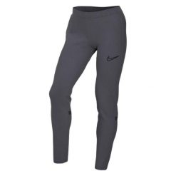 Damskie Spodnie Do Biegania Academy 21 DriFIT. Szare spodnie sportowe Nike, bez wzorów, do biegania. Za 192.99 zł.