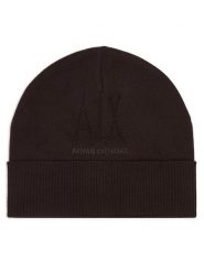 Armani Exchange Czapka XW001445 AF11896 U6032 Brązowy ciemny. Brązowe czapki Armani Exchange, bez wzorów, z wełny. Za 264.99 zł.