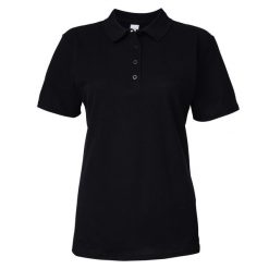 Dwukolorowa Koszulka Polo Z Krótkim Rękawem Softstyle Damska Z Krótkim Rękawem. Czarne koszulki polo GILDAN, bez wzorów, bez ramiączek. Za 59.99 zł.