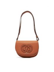 Guess Torebka Calebra Mini HWBG95 36780 Brązowy. Brązowe listonoszki Guess, z aplikacjami, ze skóry, bez dodatków. Za 549.99 zł.