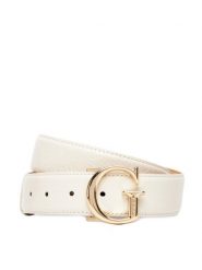 Guess Pasek Damski 177071 Biały. Białe paski Guess, z aplikacjami, ze skóry. Za 139.99 zł.