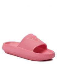 Guess Klapki E4GZ27 WG5X0 Różowy. Czerwone klapki Guess, z aplikacjami, z tworzywa sztucznego, bez obcasa. Za 129.99 zł.