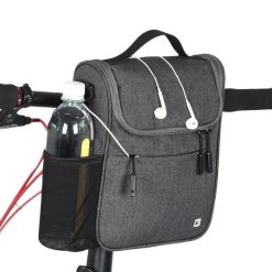 Torba na kierownicę rowerową przednią ramę RHINOWALK. Szare torby na ramię RHINOWALK, bez wzorów, z materiału, eleganckie, na ramię, bez dodatków. Za 138.08 zł.