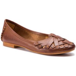 Baleriny Maciejka. Brązowe baleriny Maciejka, bez wzorów, bez obcasa. Za 299.99 zł.