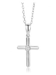 Diamant Exquis Złoty naszyjnik z diamentową zawieszką - dł. 45 cm rozmiar: onesize. Szare naszyjniki Diamant Exquis, z diamentem, złote. Za 543.99 zł.