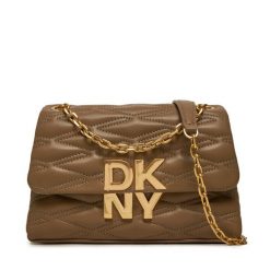 Torebka DKNY. Brązowe torebki klasyczne DKNY, bez wzorów, bez dodatków. Za 1,369.00 zł.