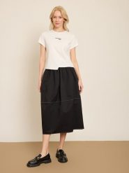 BGN Koszulka w kolorze białym rozmiar: 40. Białe bluzki BGN, bez wzorów, bez kołnierzyka, bez ramiączek. Za 56.99 zł.