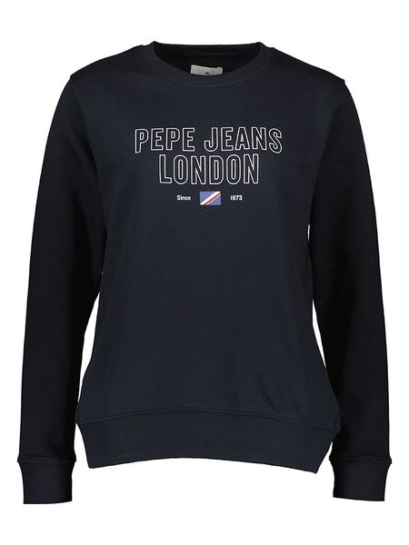 Pepe Jeans Bluza w kolorze granatowym rozmiar: XL. Niebieskie bluzy Pepe Jeans, xl, bez wzorów, z jeansu, bez kaptura. Za 98.45 zł.