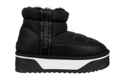 Śniegowce D Franklin Nordic V2 Low Bomb Black 206013, Czarny, Materiał - 36. Czarne trapery i śniegowce D.Franklin, z gumy. W wyprzedaży za 179.10 zł.