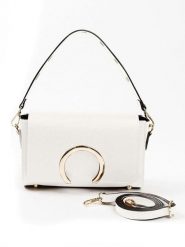 Lia Biassoni Skórzana torebka "Solano" w kolorze białym - 24 x 16 x 8 cm rozmiar: onesize. Białe torby na ramię Lia Biassoni, bez wzorów, z materiału, przez ramię, bez dodatków. Za 260.99 zł.