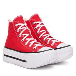 Trampki Converse. Czerwone trampki Converse, bez wzorów, bez zapięcia. Za 449.99 zł.