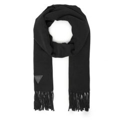 Szalik Guess. Czarne szaliki Guess, z aplikacjami. Za 239.99 zł.